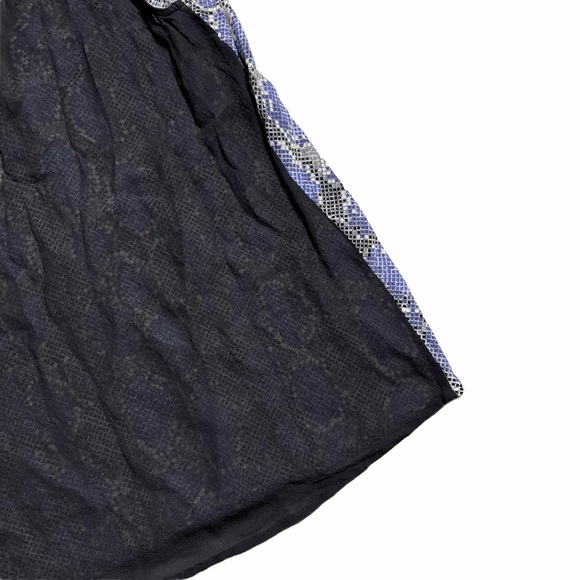 Joie Purple & Black Snakeskin Print Blouse XS - Picture 6 of 7